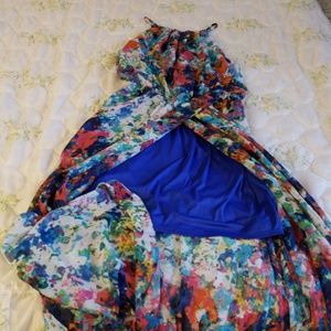Colorful print dress